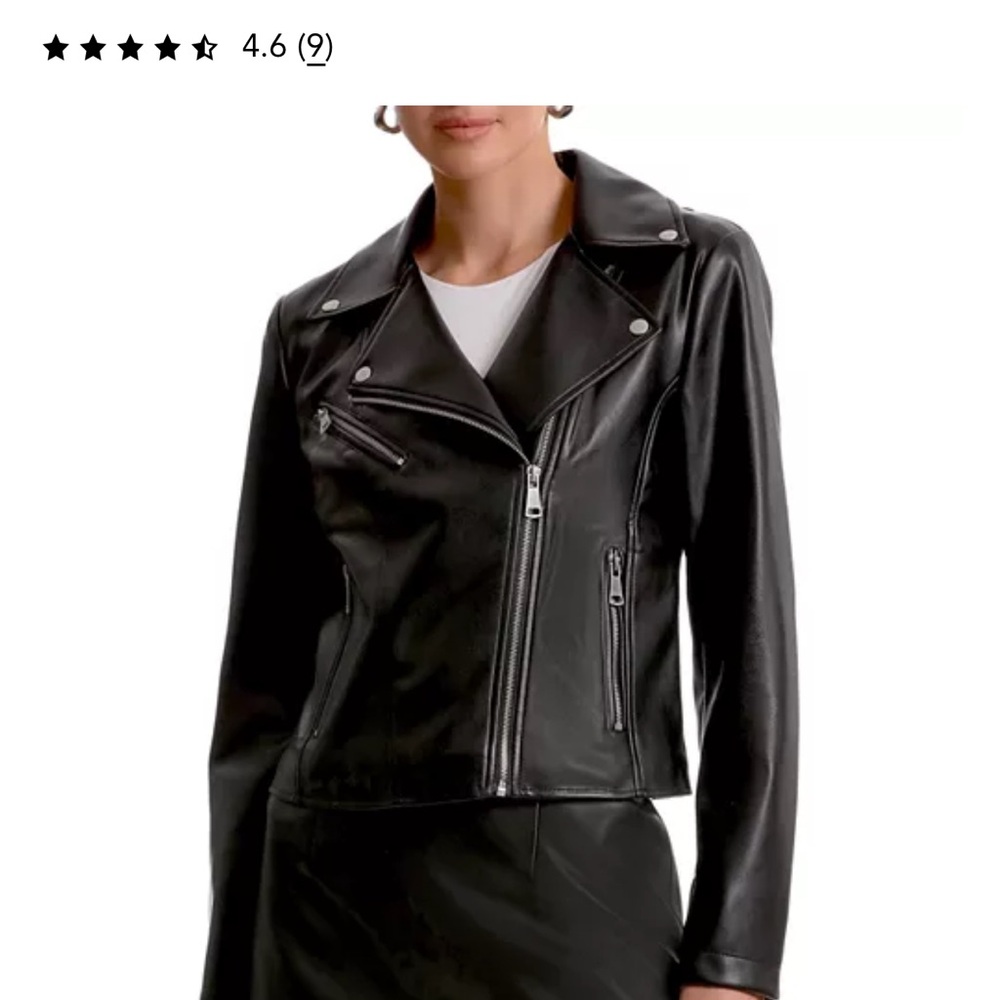 New Bagatelle Black Faux Leather Biker Jacket